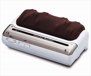 【医療機器クラス2】64-9621-16 フットマッサージャー プチローラー ダークブラウン 515712Matoba