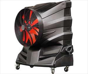 【大型商品※送料別途】64-9633-77 移動型気化熱式冷風機 風神MAX MS-F100NY-Maxアースブロージャパン