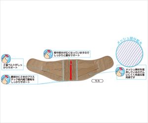 65-0550-72 腰らく2重コルセット モカ M-L 025692302セルヴァン