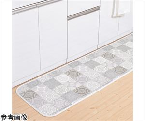 65-1700-38 拭けるマットシリーズ アンティグロ キッチンマット グレー 600×1200mm 三愛繊維