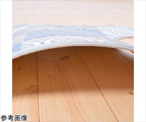 65-1700-54 拭けるマットシリーズ アンティグロ キッチンマット ブルー 600×2400mm 三愛繊維