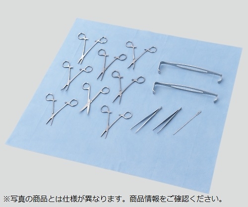 7-1190-01 処置キット黄バッグ 胸腔ドレナージ（DMAT用ディスポ鉗子セット） 1セット 黄バッグ（胸腔ドレナージ）メデ