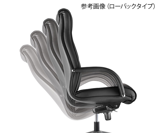 【簡易組立必要】【簡易組立必要】アイコ7-1201-13　エグゼクティブチェア　ローバック　680×740×970～1050mm