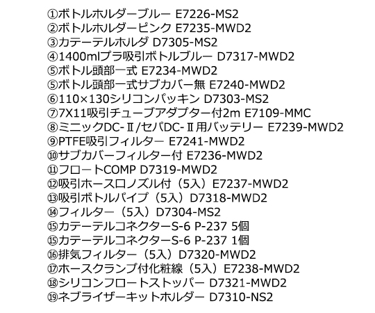 7-1241-11 ネブライザーキットホルダー D7310NS2新鋭工業