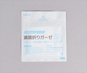 【滅菌】【医療機器クラス1】7-1522-01 滅菌折りガーゼ 12折 50×50mm 100枚入 SG5050-12Pナビス（