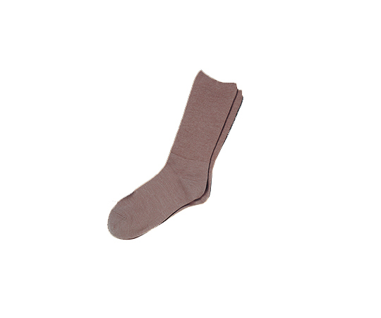 7-1628-08 ふくらはぎ楽らくすべり止めソックス 婦人 秋冬用 モカ 3907 モカ神戸生絲