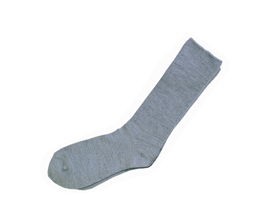 7-1634-10 ふくらはぎ楽らくソックス 紳士 秋冬用 グレー 5900 グレー神戸生絲