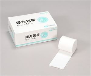7-1650-01 弾力包帯 50mm×4.5m 1袋×6巻入 EB-50ナビス（アズワン）
