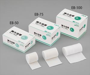 7-1650-03 弾力包帯 100mm×4.5m 1袋×6巻入 EB-100ナビス（アズワン）