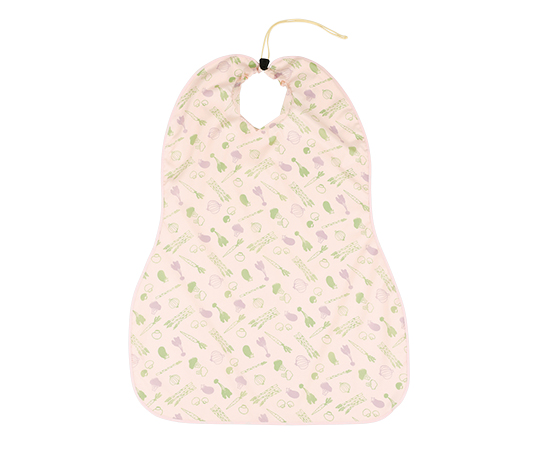 7-1716-02 お食事エプロンコードストッパー ライトピンク フットマーク