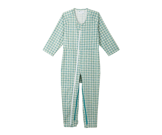 7-1740-04 介護寝巻き コンビネーションⅡ(フルオープン型) チドリグリーン LL 5638-Aエンゼル 7-1740-04 介護寝巻き コンビネーションⅡ(フルオープン型) チドリグリーン LL 5638-Aエンゼル