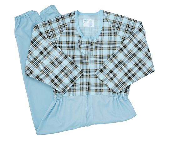 7-1745-02 介護寝巻き コンビネーション(フルオープン型) タータンブルー M 5738-TAエンゼル 7-1745-02 介護寝巻き コンビネーション(フルオープン型) タータンブルー M 5738-TAエンゼル