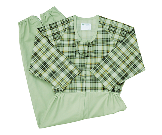 7-1746-04 介護寝巻き コンビネーション(フルオープン型) タータングリーン LL 5738-TAエンゼル 7-1746-04 介護寝巻き コンビネーション(フルオープン型) タータングリーン LL 5738-TAエンゼル