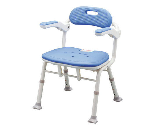 7-2307-03 折りたたみシャワーベンチ （ISフィット） ブルー 536-106アロン化成
