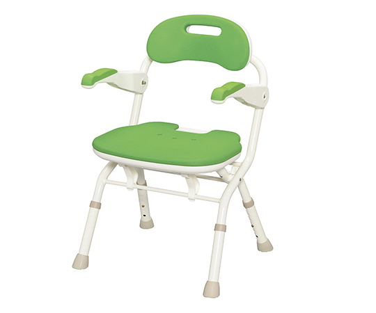 7-2308-02 折りたたみシャワーベンチ （FSフィット） グリーン 536-058アロン化成