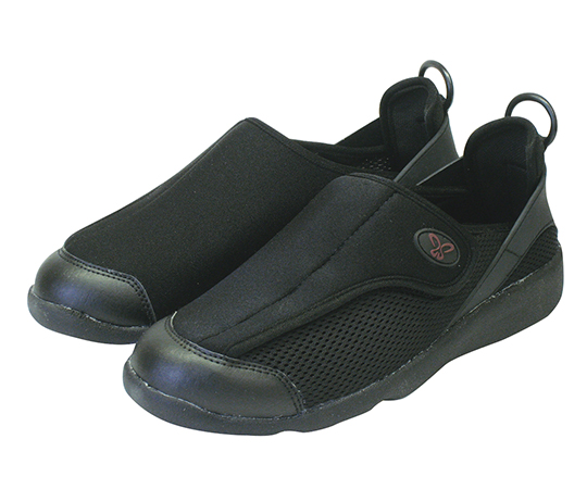 7-2373-02 すたこらさんソフト100 ブラック 23.0 7-2373-02 すたこらさんソフト100 ブラック 23.0