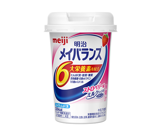 7-2581-02 メイバランス 12本入 Miniストロベリー味明治