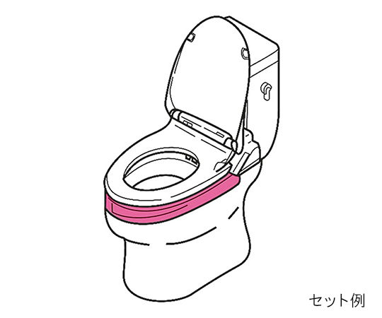 7-2672-02 補高便座（ウォシュレット対応タイプ） 大型 補高30mm EWC451STOTO
