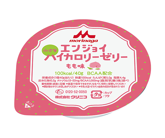 7-2685-02 エンジョイ小さなハイカロリーゼリー （栄養補助食品） もも味 24個入 クリニコ