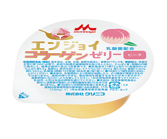 7-2686-02 エンジョイコラーゲンゼリー （栄養補助食品） ピーチ 24個入 クリニコ