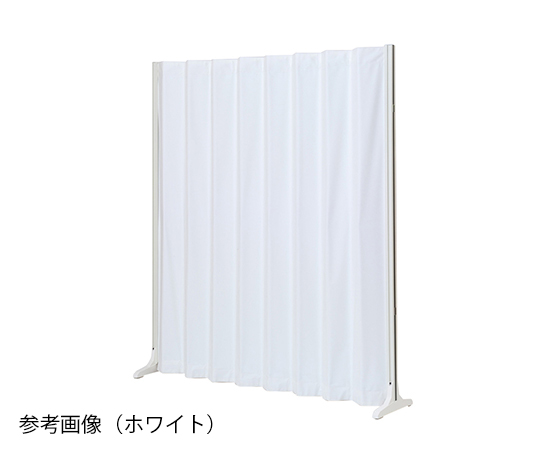 7-2907-03 アコーデオンスクリーン ブルー 310～1500×340×1650mm ADS-No16W-C11プラチナ万