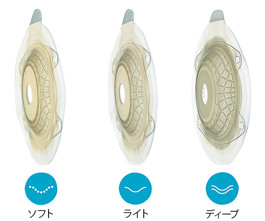 7-2953-01 センシュラ ミオ1 ディープ 単品系装具・コロストミー/イレオストミー用 15～33φmm 透明 16766