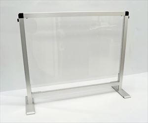 7-391-04 パーテーションスタンド 一面ロウタイプ（塩ビ） 666×220×535mm HBPL450X600E常磐精工