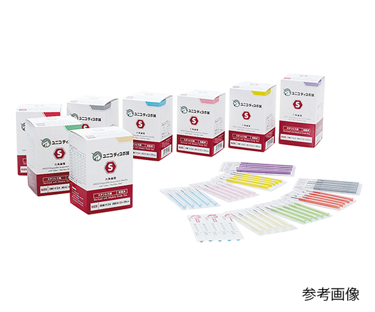 7-4001-07 ユニコディスポ鍼S No.5 2寸 イエロー 日進医療器