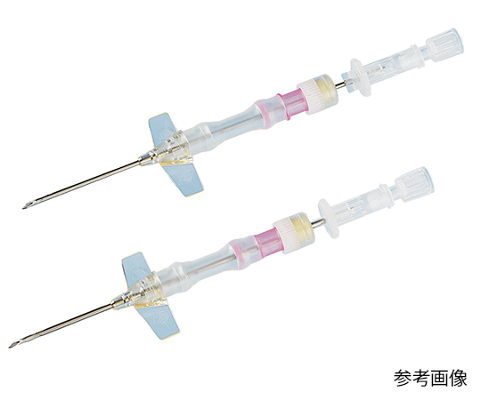 7-4102-03 クランピングチューブ付メディカットカニューラ 翼付タイプ 17G×25mm 50本入 108817YSNE日