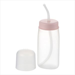 【食品衛生法適合】7-4486-02 やわらかボトル200（使っていいね！シリーズ）ストロー付 200mL リッチェル