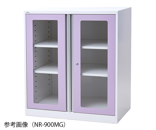 7-4566-03 アルティア下段収納扉ユニット 窓有り 900×475×1015mm NR-900MGアルティア ナビス(アズ