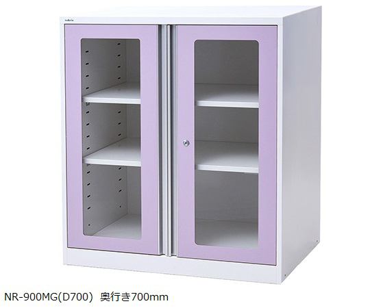 7-4566-04 アルティア下段収納扉ユニット 窓有り 900×700×1015mm NR-900MG(D700)アルティア