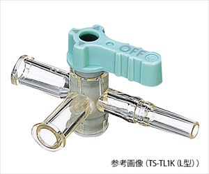 【医療機器クラス2】7-4622-01-51 （分割）三方活栓 テルフュージョン L型 180° 緑 1パック（10個入） TS