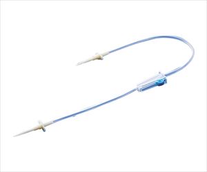 【医療機器クラス1】7-4685-03-51 （分割）連結管 びん針（プラスチック）、クランプ付タイプ 50本入 1パック（25