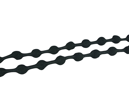 7-4726-01 キャタピラン (結ばない靴ひも) 黒 500mm CATAJB小原工業