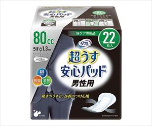 7-542-02 超うす安心パッド（男性用） 80cc 22枚入 18123リブドゥコーポレーション