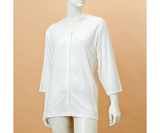 7-5562-03 のびのびワンタッチ肌着（春夏用） M～L GZ6FML神戸生絲