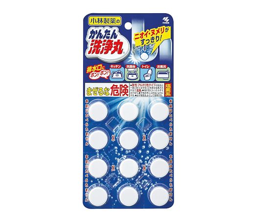 7-5839-01 かんたん洗浄丸 12錠入 小林製薬