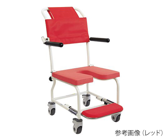 7-5863-01 シャワー用 車いす イエロー KSC-1カワムラサイクル