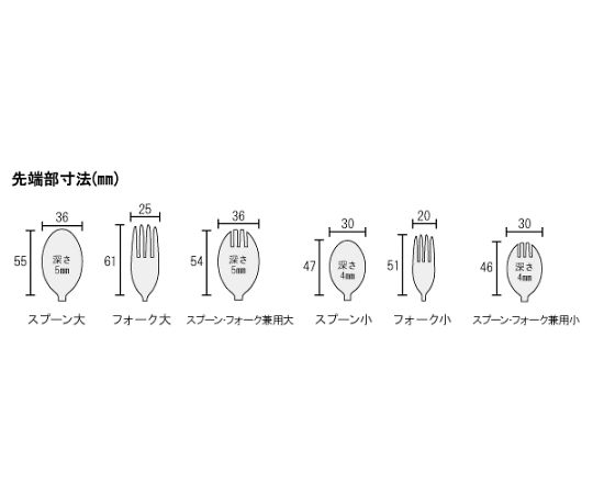 7-6011-03 オールステンレスハンドル スプーン・フォーク兼用大 フセ企画