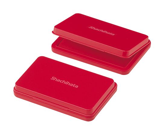 7-6021-03 シヤチハタスタンプ台 中形 赤 HGN-2-Rシヤチハタ