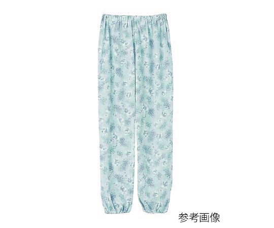 7-6159-01 上下別売りパジャマ（婦人用） パンツ サックス S ケアファッション