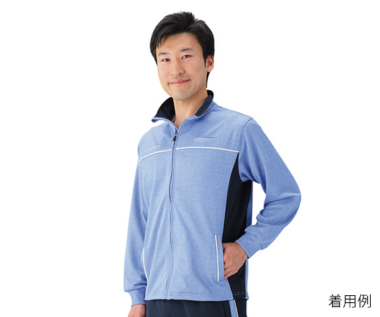 7-6165-06 ハーフジャケット（男女兼用） ブルー 3L 自重堂