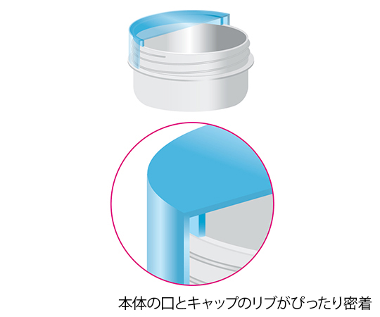 7-6651-06 プラ壷（未滅菌） 5.5mL 100個入 ピンク A-1エムアイケミカル