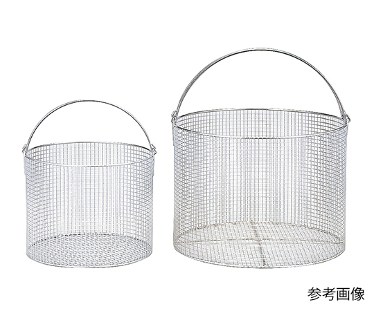 平山製作所7-6762-12　高圧蒸気滅菌器（オートクレーブ）　HV-Ⅱシリーズ用金網カゴ（低）　Φ270×H220 HV-50