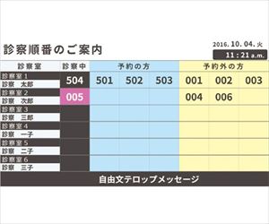 7-681-01 病院向け案内表示システム ホスピガイド typeSクオンテックス