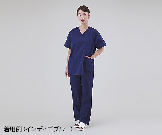 7-6946-03 スクラブ（男女兼用） フレンチピンク M DS2001ディーフェイズ