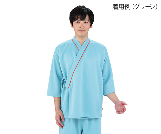 7-7083-03 検診衣（男女兼用） ブルー L 79-503住商モンブラン