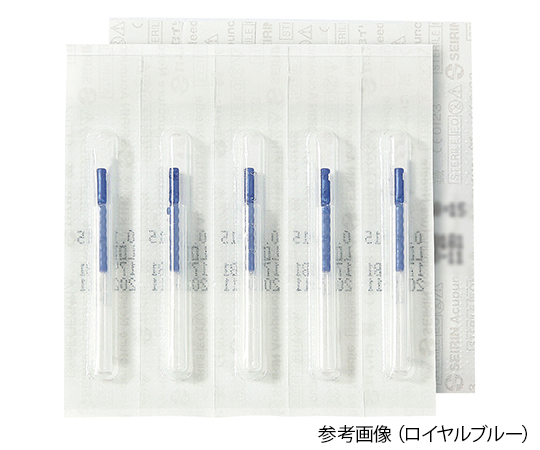 【滅菌】【医療機器クラス2】7-7221-01 セイリンディスポ鍼J15SPタイプ 03番 ロイヤルブルー カナケン