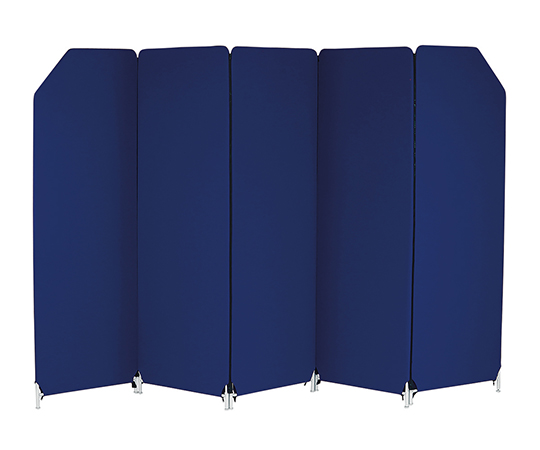 7-7239-02 クロス貼りファスナー連結スクリーン 5連 YS-A5NV林製作所